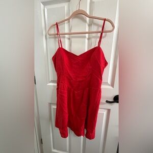 Hollister Red Spaghetti Strap Mini Dress